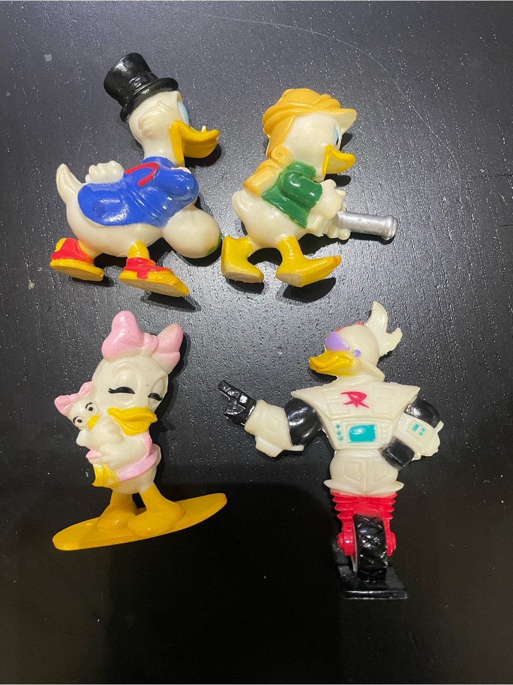 Vintage 1992 Ducktales Disney Afternoon Kelloggs PVCs (full set of 4) toys ducks